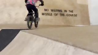 Riding BMX at the skatepark - trying to learn an ET! #enjoytheride