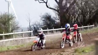 Motocross 4 year old - first track day on an SX 50cc ! #enjoytheride