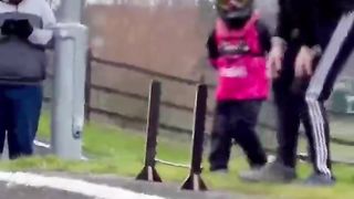 BMX racing as a 2 year old？ Vs his progress at 4 years old!! #enjoytheride