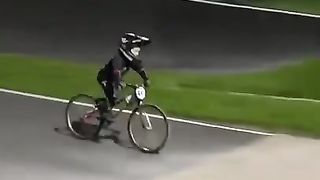 Race BMX start gate practice at 3 years old!