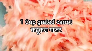 Carrot coconut laddu