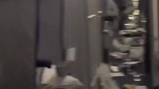 FLIGHT ATTENDANT DEALS WITH TURBULENCE AFTERMATH ????