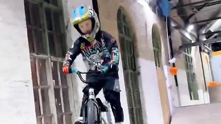 BMX riding 5 year old!