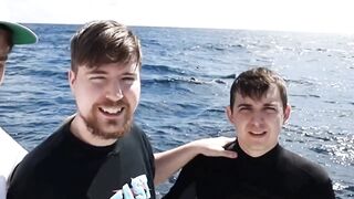 Would You Swim With Sharks For $100,000?  MrBeast