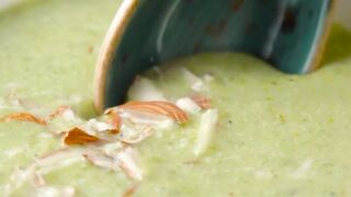 Broccoli almond soup