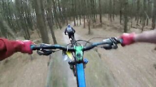 Mountain bike single trail.. watch it