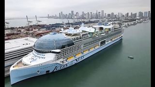 world's largest cruise ship has set off on its maiden voyage