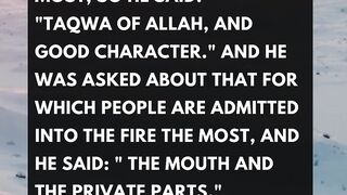 Hadith What Has Been Related About Good Character  #Hadith # #prophet