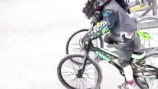 BMX racing toddler - balance bike to race BMX!