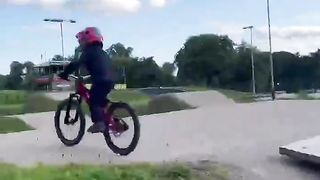 BMX racing - on a dirt jump bike!