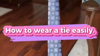 How to wear a tie easily. Cara Praktis menggunakan dasi.
