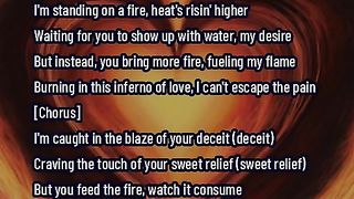 standing on fire