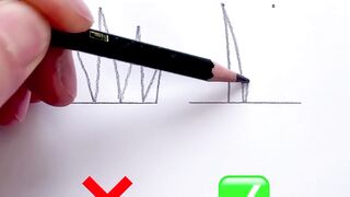 A tip for drawing grass #arttip #arttutorial