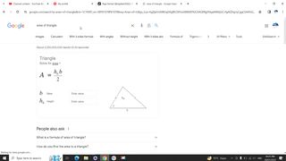 Area of Triangle with examples