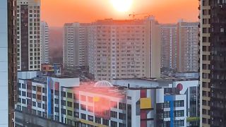 TimeLapse of the Moscow sunset