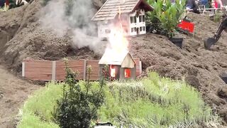 Rc fire fighters in action