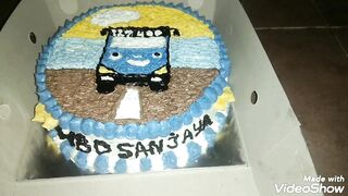 Tayo Birthday Cake With 4 Eggs