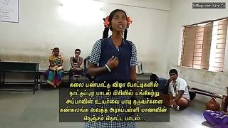 அப்பா பாடல் பாடி கண்கலங்க வைத்த அரசுப்பள்ளி மாணவி