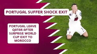 Portugal leave Qatar after surprise World Cup exit to Morocco _ Cristiano Ronaldo.