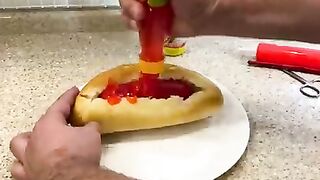 Prank with hotdog!