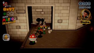 Super Mario 3D World: World 2, Screen 3, Shadow-Play Alley