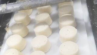 Produção de pão de queijo