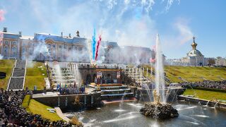 Spring Fountain Festival in Peterhof