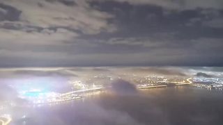 Petersburg under an ocean of clouds