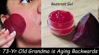 Apply Beetroot Gel on Face & Remove Wrinkles - Aloevera Gel for Glowing Skin & Large OPEN PORES????#diy