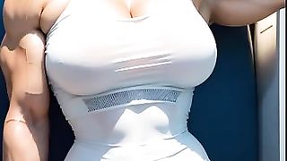 AI LookBook Muscle Girl ｜ Girl Flexing Biceps ｜ Female Biceps #fitness #leggings(3)