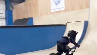 Did his BMX clear the jump？