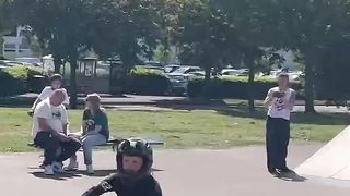 BMX 4 year old - spine ramp fail! ???? #enjoytheride