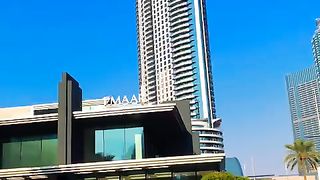 Dubai Street Walking Around