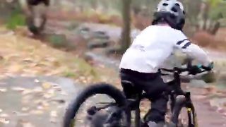 POV： you're 4 and MTB mad no matter the weather ????