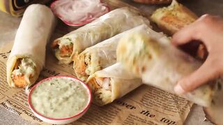 Chicken _ Cheese Paratha Roll ???? Recipe By Chef Hafsa