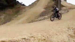 Mulch jump MTB sends at 4 years old! #enjoytheride