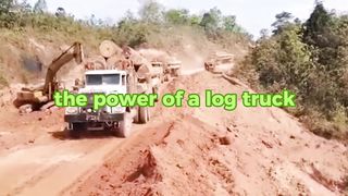 truck power when transporting wood || ofroad truck