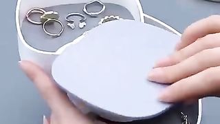 Multi-layer Rotating Storage Box with Vanity Mirror Plastic Makeup Box Jewelry Organizer