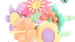 Kids Growth Flower Building Block Game Machine DIY Flower Making Educational Toys
