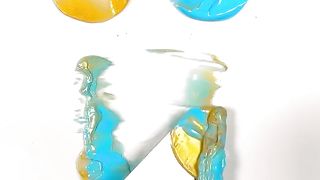 Gold color recipes #colormixing #paintmixing #colortheory #guessthecolor #artvideos