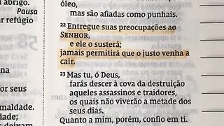 mensagem de deus salomo 55:22