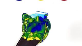 How to make pine green from primary colors #colormixing #colortheory #asmrart #satisfyingart