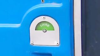 prank in a public toilet but it makes you laugh