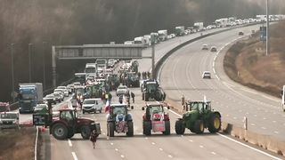 Tractors block major roads in Europe as farmer protests continue