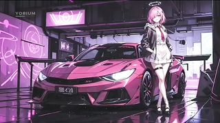 Cartoon anime cars