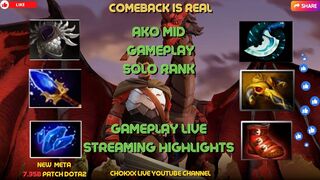 Ako Mid Dota 2 Highlights Solo Rank Gameplay SEA Server Funny Dragon Knight Persona#dota2highlights