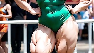 AI LookBook Muscle Girl ｜ Girl Flexing Biceps ｜ Female Biceps #fitness(6)