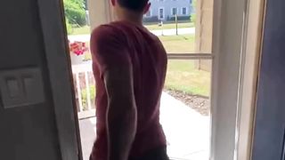 When a football player comes home