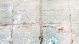 Beginilah kondisi air hujan setelah di treatment / dipupuk