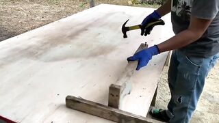 Making concrete construction with simple molds